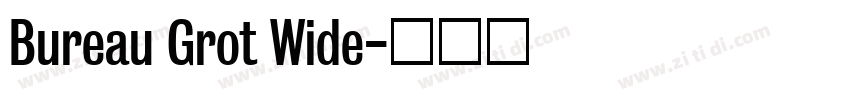 Bureau Grot Wide字体转换